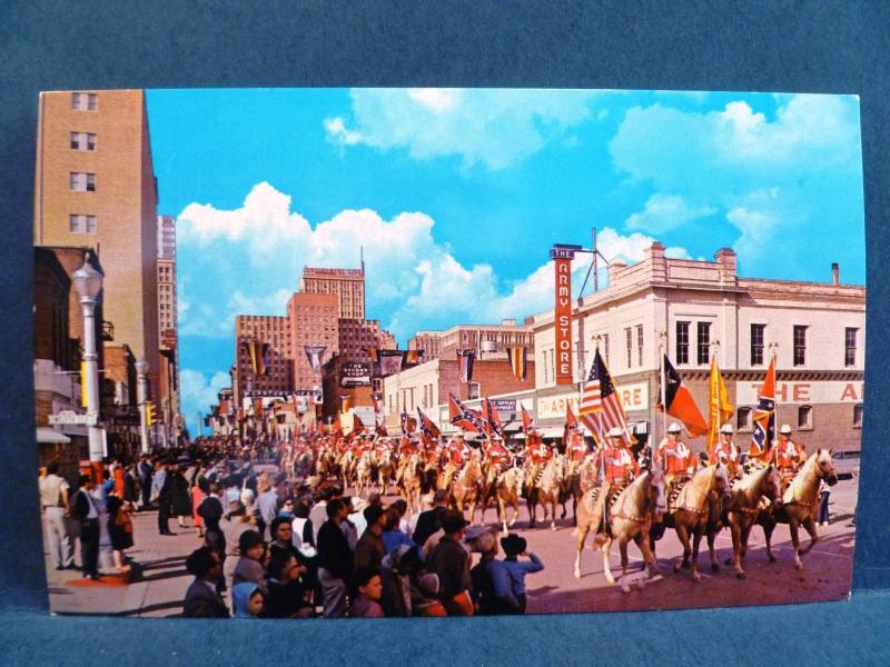 Postcard TX Fort Worth Annual Stock Show Rodeo Parade #2