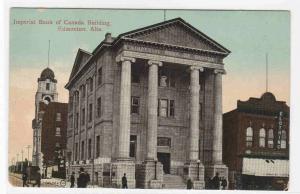 Imperial Bank Edmonton Alberta Canada 1910c postcard