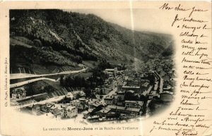 CPA Le centre de MOREZ Jura et la Roche de Trelarce (446890)