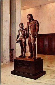 Milton Hershey School & Historic Statue Hershey Pennsylvania Chrome Postcard 