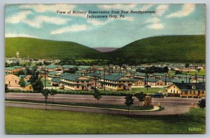 US Army Postcard -  Post Headquarters - Military Reservation - Indiantown Gap Pa