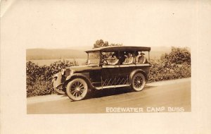 Edgewater Camp Buss Real Photo Unused 