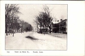 Postcard STREET SCENE Noank Connecticut CT AL8631