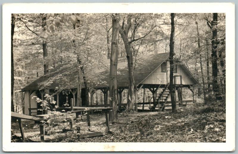 SCOTTDALE PA MENNONITE CAMPGROUND 1947 VINTAGE REAL PHOTO POSTCARD RPPC 