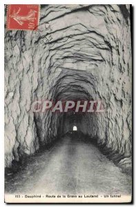 Old Postcard Dauphine road to Grave Lautaret tunnel