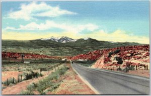 Mountain From Highway 66 Near Grants New Mexico NM Scenic Attraction Postcard