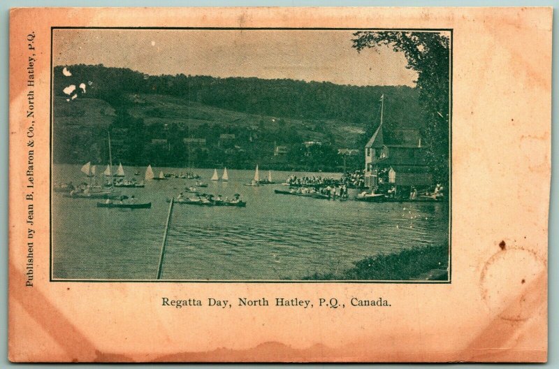 Regatta Day North Hatley Quebec Canada UNP UDB Postcard F12