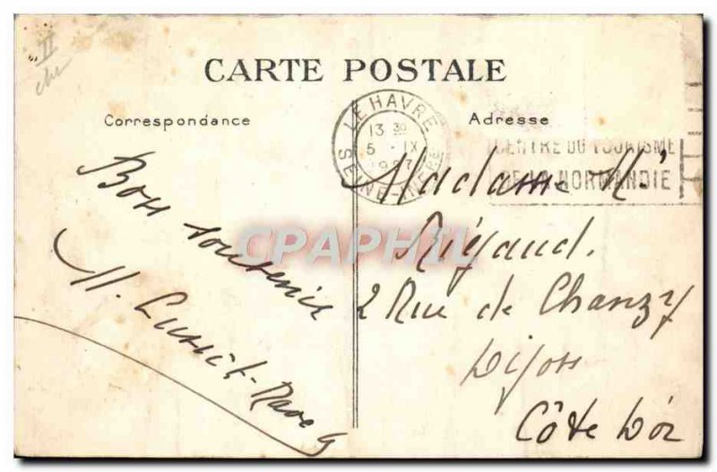 Postcard Old Ship Ship Ile de France