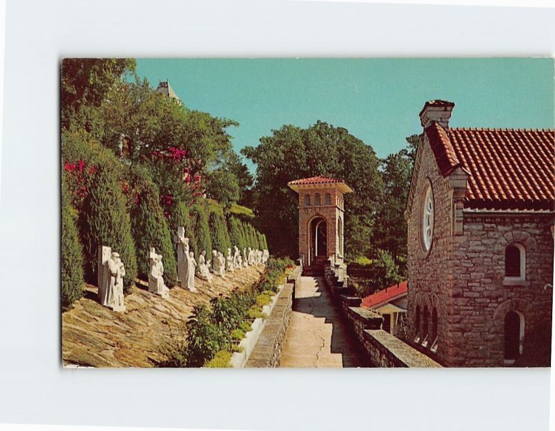 Postcard Stations Of The Cross, St. Elizabeths Church, Eureka Springs, Arkansas