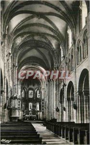 Postcard Modern Lessay (Manche) Interior of the Church Abbey of Benedictine A...