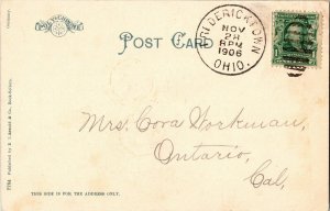 Mt. Vernon Ohio C. Station Pennsylvania System Undivided Back Postcard Antique