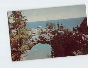 Postcard Arch Rock Mackinac Island Michigan USA