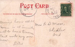 Jonesboro, Indiana - Boy on their bicycles on So. Main Street - in 1908