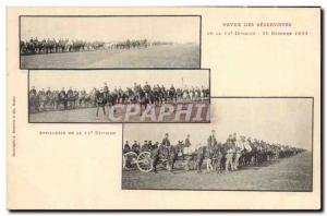 Old Postcard Army Review of the 11th Division reservists 26 octobre1899