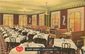 Postcard 1940s Illinois Chicago Guey Sam's Chinese Restaurant Teich 23-12748