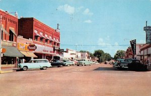 Branson Missouri Commercial St, Rexall Drug Store Vintage Postcard TT0095