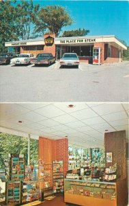 Burlington Vermont Aunt Sara's Pancake House Forwards 1972 Postcard autos 22-114