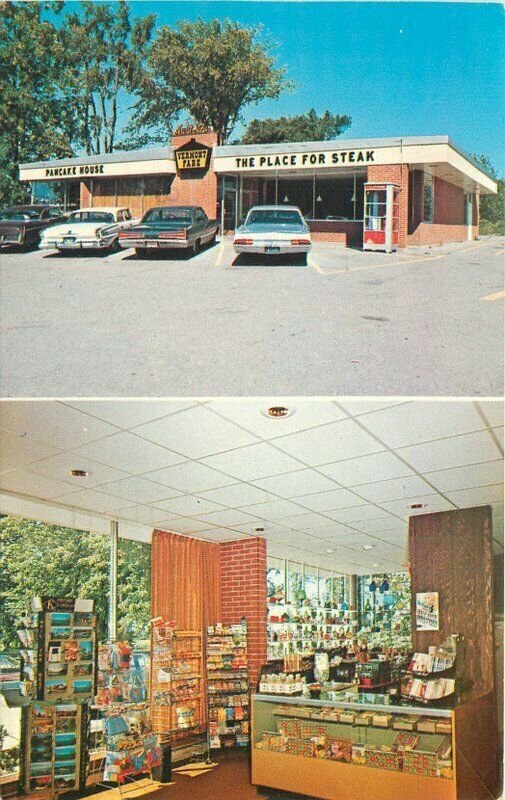 Burlington Vermont Aunt Sara's Pancake House Forwards 1972 Postcard autos 22-114