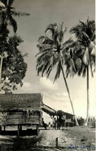 PC CPA PHILIPPINES ZAMBOENGA VILLAGE SCENE Vintage REAL PHOTO Postcard (b24660)