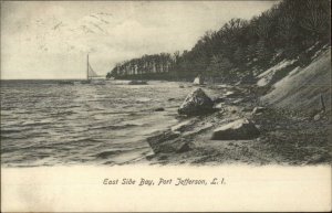 Port Jefferson Long Island NY East Side Bay c1910 Postcard