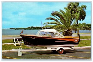 c1960's Playmate Boats American Boat Corporation Daytona Beach Florida Postcard