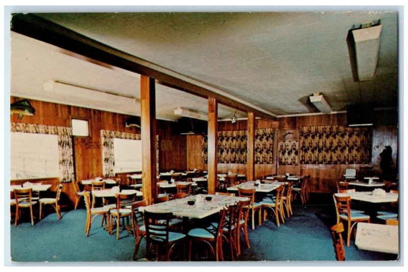 Ocean View Restaurant Dining Room Carolina Beach North Carolina NC Postcard