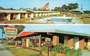 South Vero Beach FL Landmark Motor Lodge Swimming Pool Postcard