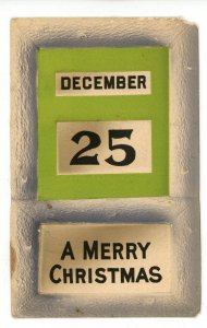 Greeting - Christmas, December 25th    (creases, corner damage, wear)