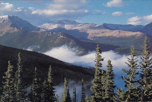 Ypsilon And Fairchild Mountains Rocky Mountain National Park Colorado