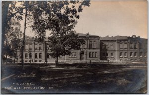 Villa Jandi End Maa Gymnasium Building Real Photo RPPC Postcard