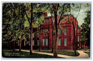 1910 Chemical Building Exterior Ann Arbor Michigan MI Vintage Antique Postcard