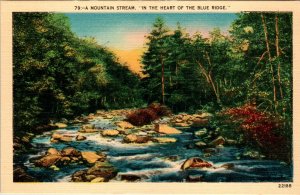 A Mountain Stream,In the Heart of the Blue Ridge BIN