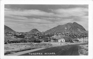 Tonopah Nevada Street Scene RPPC Photo Postcard 21-8340