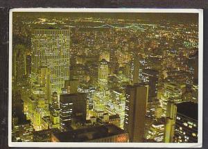 New York City at Night Postcard BIN 1561