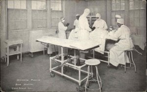 Camp Grant IL Base Hospital Operating Room c1910 Postcard