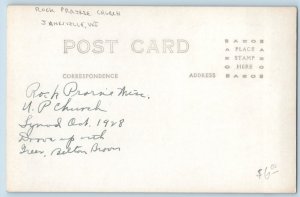 Janesville Wisconsin WI Postcard RPPC Photo Rock Prairie Church 1928 Vintage
