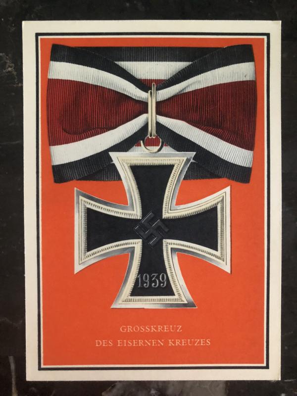 Mint Germany Patriotic Postcard Grand Cross of the Cross