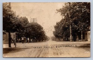 J87/ Summerford Ohio RPPC Postcard c1910 Main Street Madison Co 676