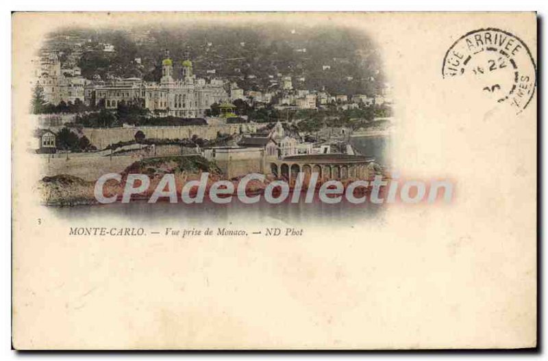 Old Postcard Monte Carlo Monaco shooting