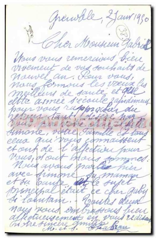 Old Postcard Grenoble Le Jardin De Ville