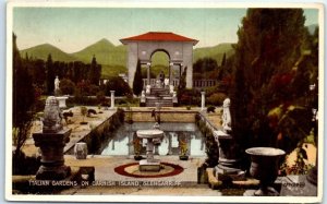 Postcard - Italian Gardens on Garnish Island, Glengarriff, Ireland