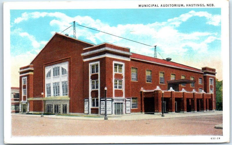 M-42364 Municipal Auditorium Hastings Nebraska