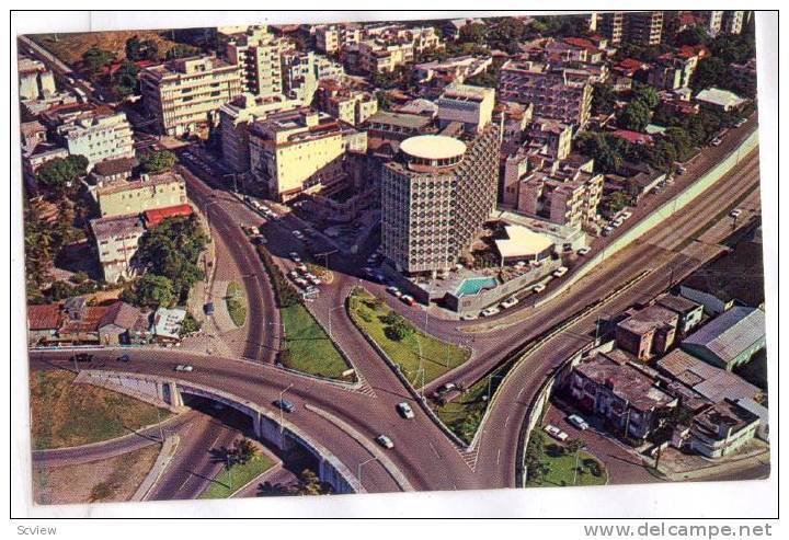 Aerial View Showing Miramar Charterhouse Hotel & Intersection 5, San Juan, Pu...