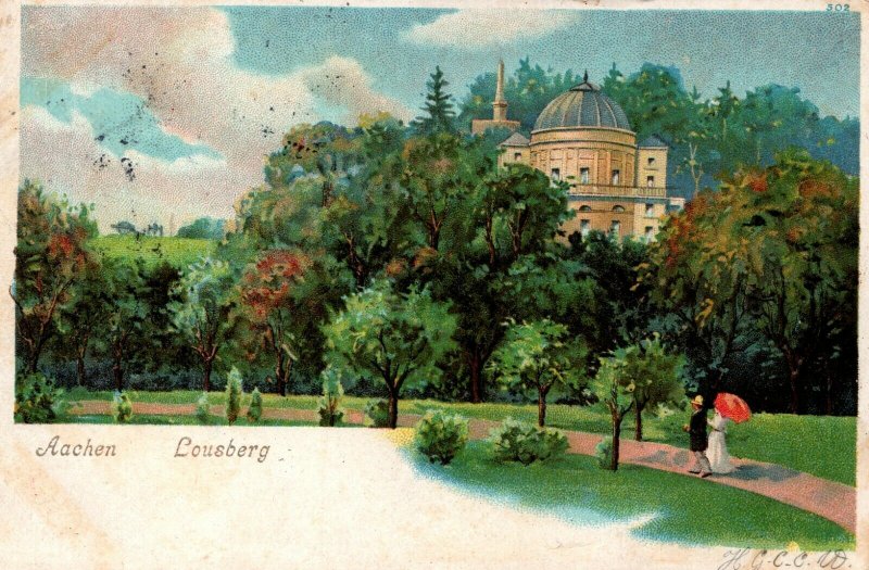 Germany Aachen Lousberg Vintage Postcard 03.78 