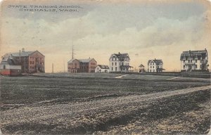 CHEHALIS WA State Training School Washington Vintage Hand-Colored Postcard