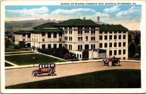 USA School Of Science Carnegie Tech Schools Pittsburgh PA Postcard 09.60