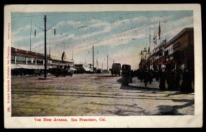 ABRO US 1907 Used Card Van Ness Ave. San Francisco to Redwood City Ca.