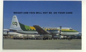 ac339 - Lina Congo Fokker F28 Fellowship 1000 , TN-ACP - postcard