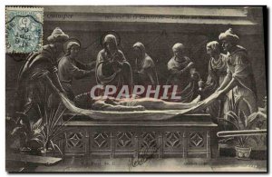 Old Postcard Quimper Interior of the Cathedral Entombment