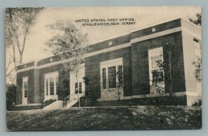 ENGLEWOOD NJ US POST OFICE VINTAGE POSTCARD